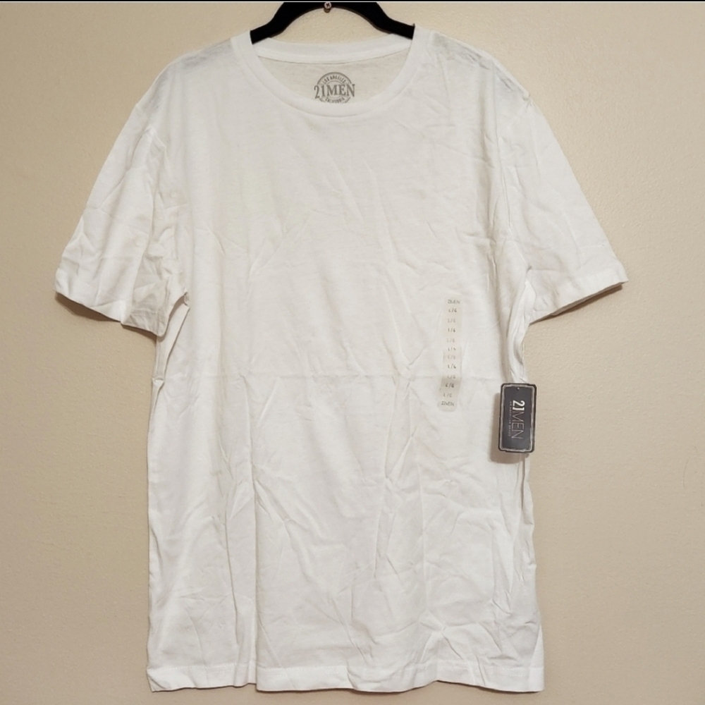 NWT Men's Short Sleeve Crew Neck Shirt White